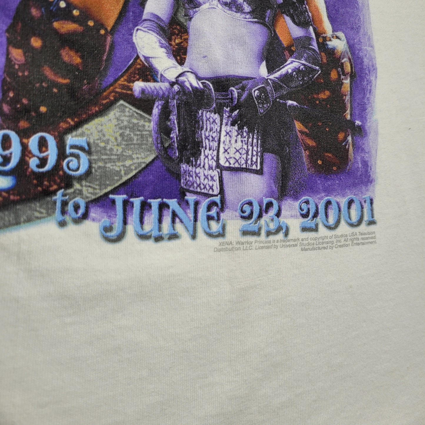 Vintage 2001 Xena Warrior Princess Tee